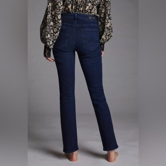 AG ADRIANO GOLDSCHMIED Women’s THE STEVIE Slim Straight Jeans USA MADE Size 30R - Picture 4 of 14